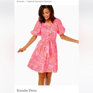 Lilly Pulitzer sz 8 dress, Knoxlie Elbow Sleeve, Mandevilla Baby Days Bloom